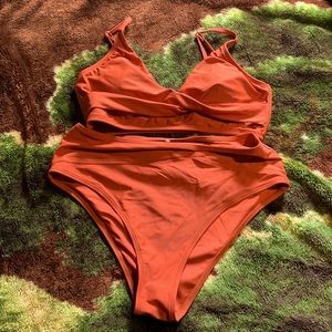 Burnt orange bikini